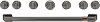 CXPR6HKPMBT Café Gas Range Handle and Knob Kit in Brushed Black