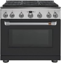 CXPR6HKPMSS Cafe Gas Range Handle and Knob Kit in Brushed Stainless Steel-2