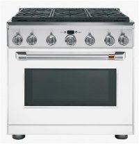 CXPR6HKPMSS Cafe Gas Range Handle and Knob Kit in Brushed Stainless Steel-3