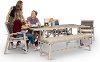 White Patio Outdoor Dining Set - Lake House