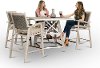 White Washed Patio Pub Dining Set - Lake House