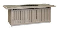 White Wash 72 Inch Rectangular Fire Pit - Lake House