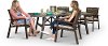 Ash Gray 5 Piece Patio Dining Set - Glenwood
