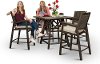 Ash Gray Patio Pub Dining Set - Glenwood