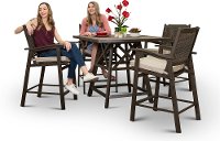 Ash Gray Patio Pub Dining Set - Glenwood