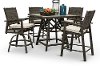 Ash Gray Outdoor Patio Pub Dining Set - Glenwood