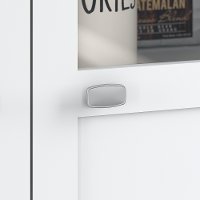 White Bar Cabinet with Wine Storage - Broadview-3