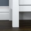 White Accent Table with Storage - Broadview-5