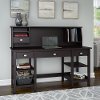 Espresso Oak 60 Inch Desk with Hutch Organizer - Broadview