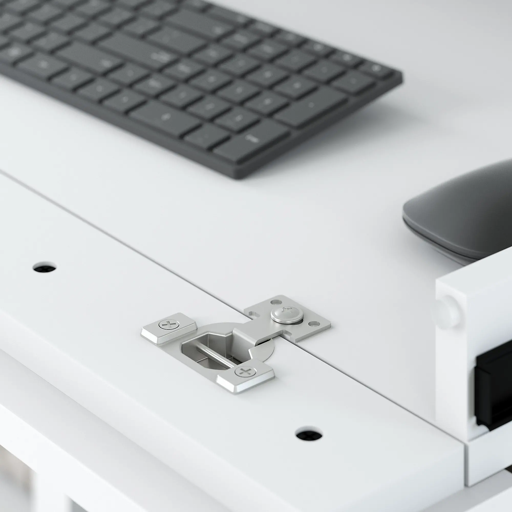 BDD160WH-03 Pure White 60 Home Office Desk - Broadview-3