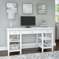 White 60 Inch Home Office Desk - Broadview