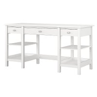 White 60 Inch Home Office Desk - Broadview-5