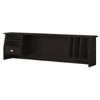 Espresso Oak Small Hutch Organizer for 60 Inch Desk - Broadview-2