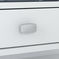 White Small Hutch Organizer for 60W Desk - Broadview-4