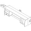 White Small Hutch Organizer for 60W Desk - Broadview-7