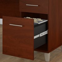 Cherry L Shaped Desk - Somerset-3