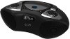 IBC233B BLUETOOTH CD BOOM BOX iLive Boombox with Top Load CD and FM Radio - Titanium Dark Silver