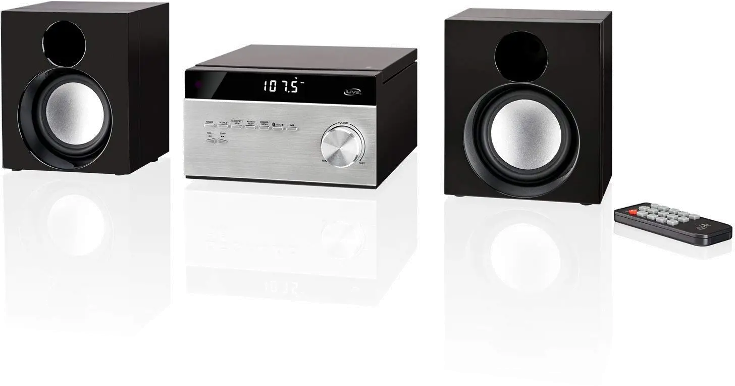 IHB227B BLUETOOTH HOME MUSIC SYSTEM iLive Wireless Home Stereo Music System with CD Player and AM/FM Radio-2
