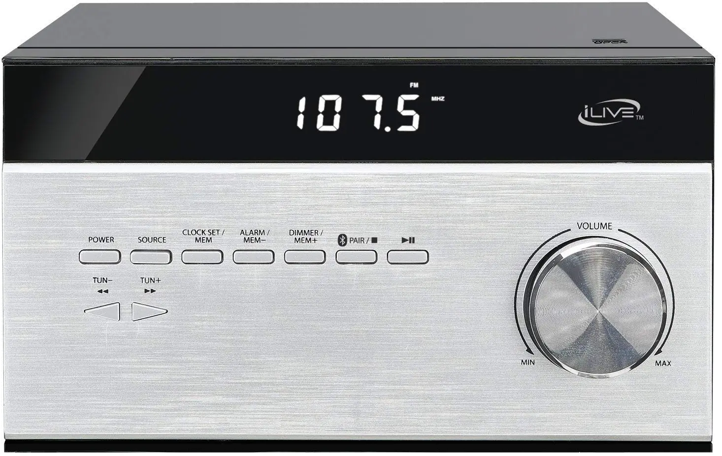 IHB227B BLUETOOTH HOME MUSIC SYSTEM iLive Wireless Home Stereo Music System with CD Player and AM/FM Radio-3