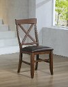Clearance Brown Upholstered Game Table Chair - Savannah