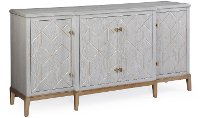Geometric Graphite Gray Dining Room Sideboard - Perrine
