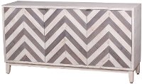 Weathered White and Gray Dining Room Sideboard - Minori