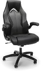Gray and Black Leather Gaming Chair - Essentials