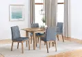 Oak and Gray 5 Piece Dining Set - Barcelona