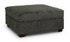 Contemporary Graphite Gray Ottoman - Autumn
