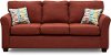 Casual Contemporary Ruby Red Sofa Bed - Wall St.