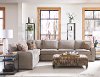 Taupe Gray 4 Piece Sectional Sofa with LAF Loveseat - Scorpio