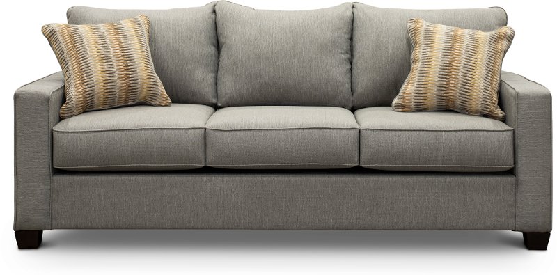 contemporary stone gray sofa - gavin