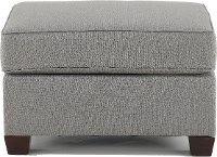 Contemporary Stone Gray Ottoman - Gavin