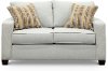 Contemporary Sky Gray Loveseat - Gavin