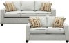 Contemporary Sky Gray 2 Piece Living Room Set - Gavin