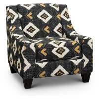 Contemporary Black and Yellow Accent Chair - Carbon