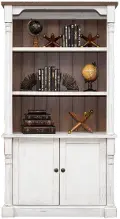 Durham Farmhouse 2 Tone Bookcase with Doors