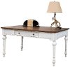 White and Cherry Brown Writing Desk - Durham
