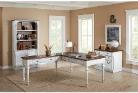 White and Cherry Brown Writing Desk - Durham-2