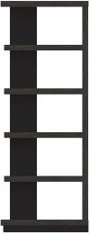 Modern Black Oak Bookcase - Wright