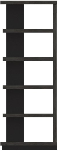 Modern Black Oak Bookcase - Wright