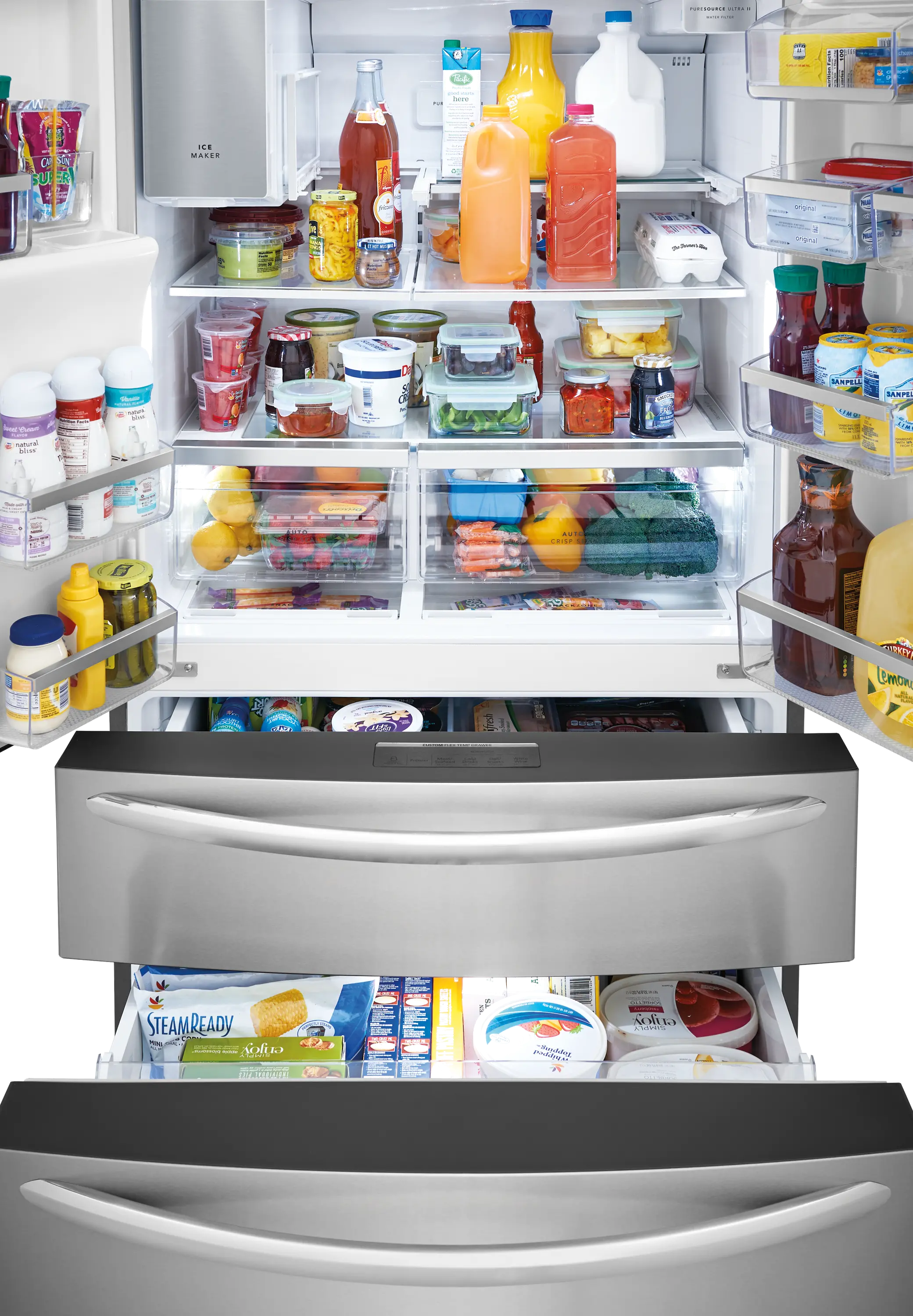 FG4H2272UF Frigidaire Gallery 21.8 cu ft French Door Refrigerator - Counter Depth Stainless Steel-7