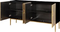 Metallic Multicolored Dining Room Sideboard - Metallic-5
