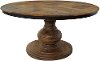 Brown Round Dining Table - Salamanca