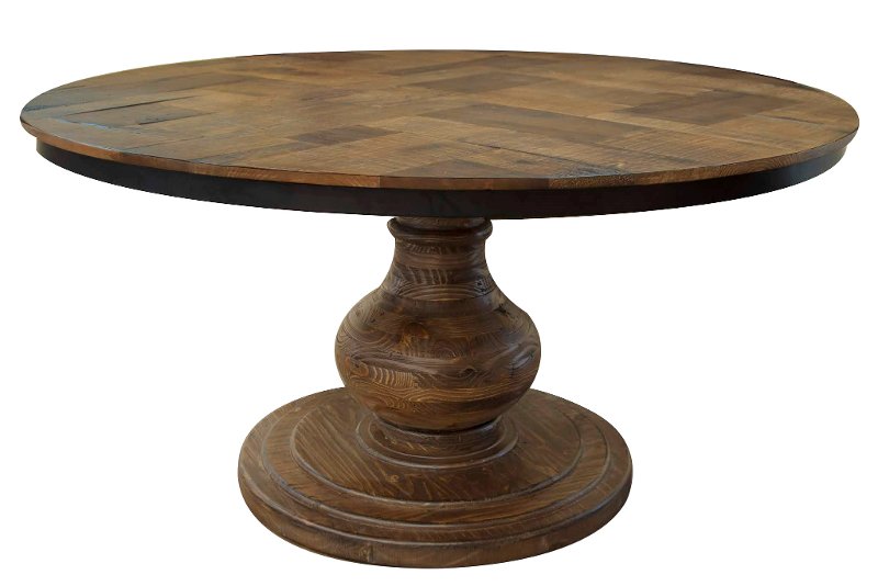 Brown Round Dining Table Salamanca