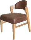 Clearance Modern Natural and Brown Dining Room Chair - Salamanca