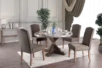 Bridgend Brown Round 5 Piece Dining Set