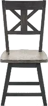 Orlando Sand and Black Swivel Dining Room Chair