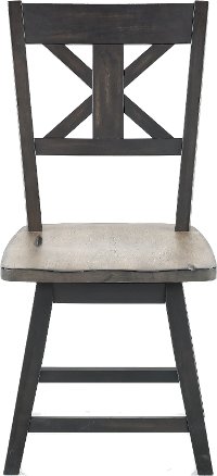Orlando Sand and Black Swivel Dining Room Chair