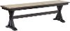 Orlando Sand and Black Dining Bench